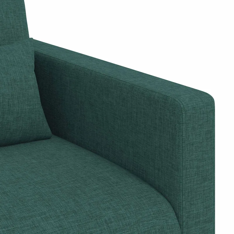 Sofos komplektas 2 pcs Tamsiai žalia 139 x 78 x 80 cm audinys