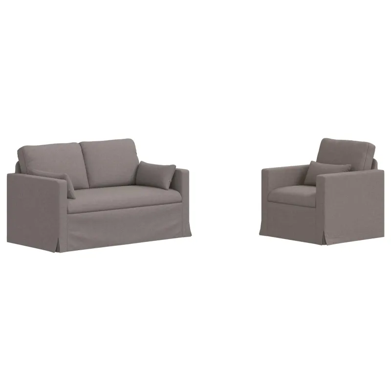 Sofos komplektas 2 pcs Tortora 139 x 78 x 80 cm audinys