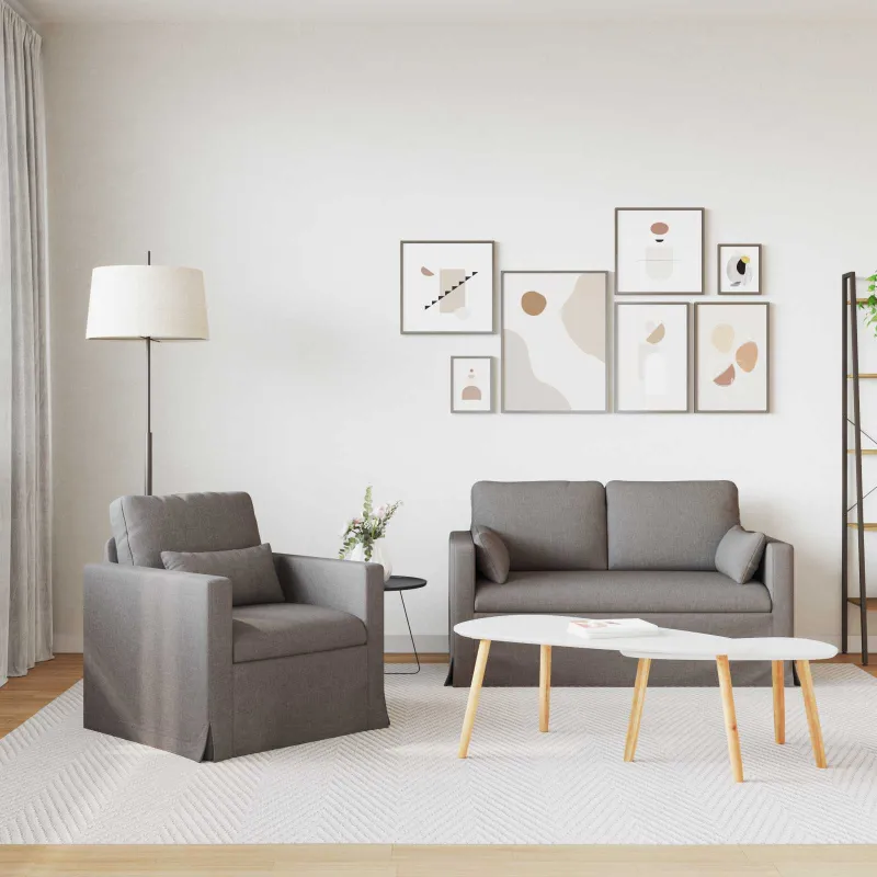 Sofos komplektas 2 pcs Tortora 139 x 78 x 80 cm audinys