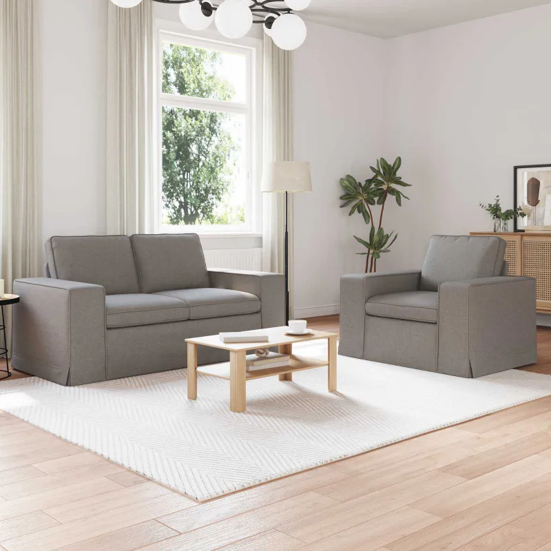 Sofos komplektas 2 pcs Tortora 162 x 80 x 82 cm audinys