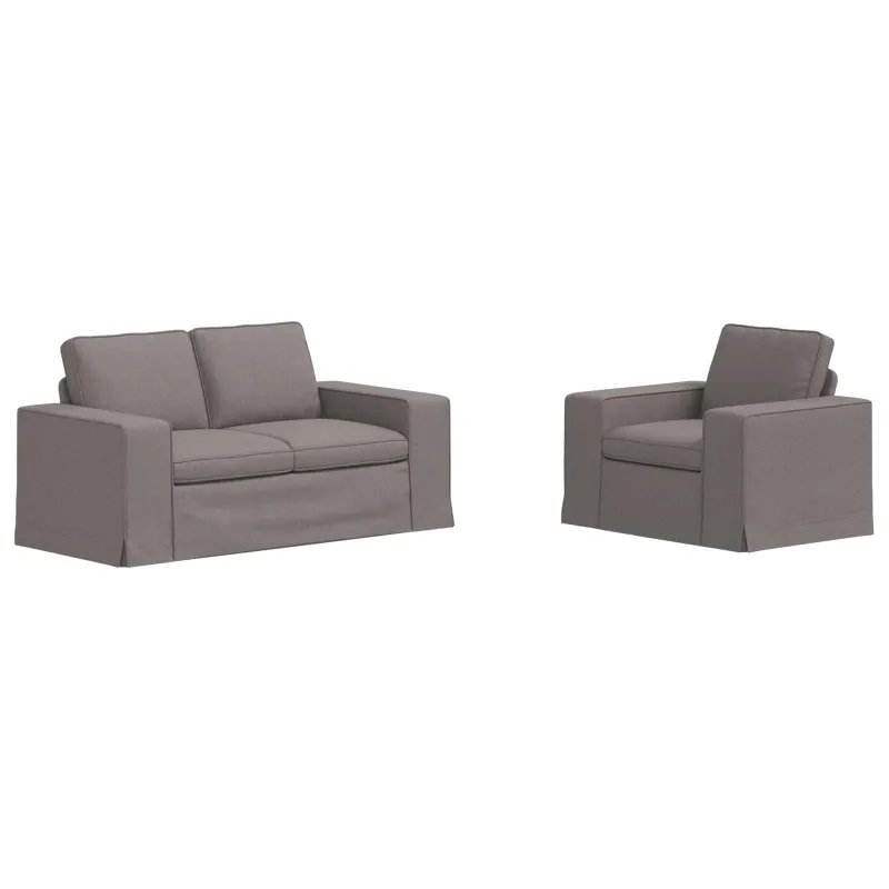 Sofos komplektas 2 pcs Tortora 162 x 80 x 82 cm audinys