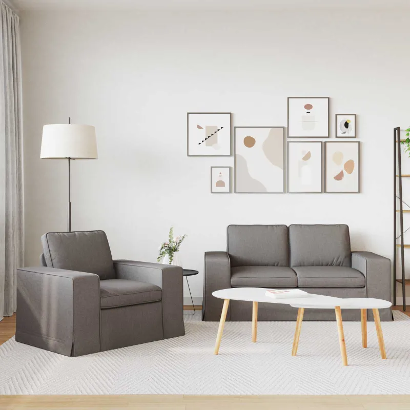 Sofos komplektas 2 pcs Tortora 162 x 80 x 82 cm audinys