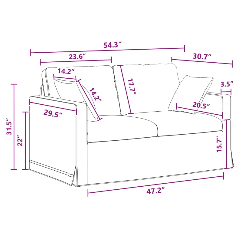 Sofos komplektas 2 pcs Tamsiai pilka 138 x 78 x 80 cm Aksomas