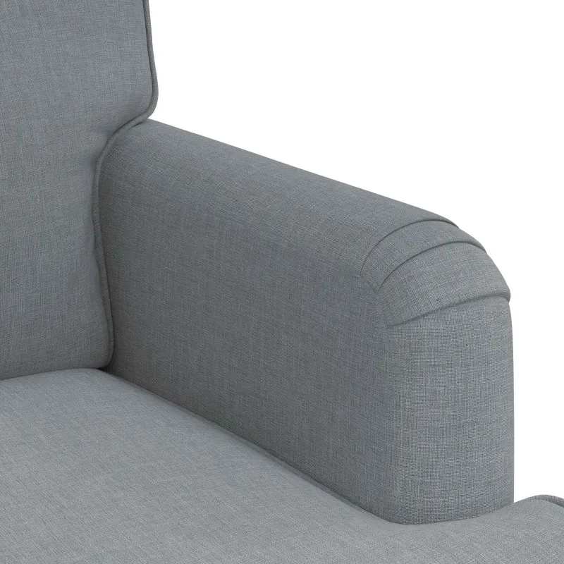 Sofos komplektas 2 pcs Šviesiai pilka 144 x 80 x 85 cm audinys