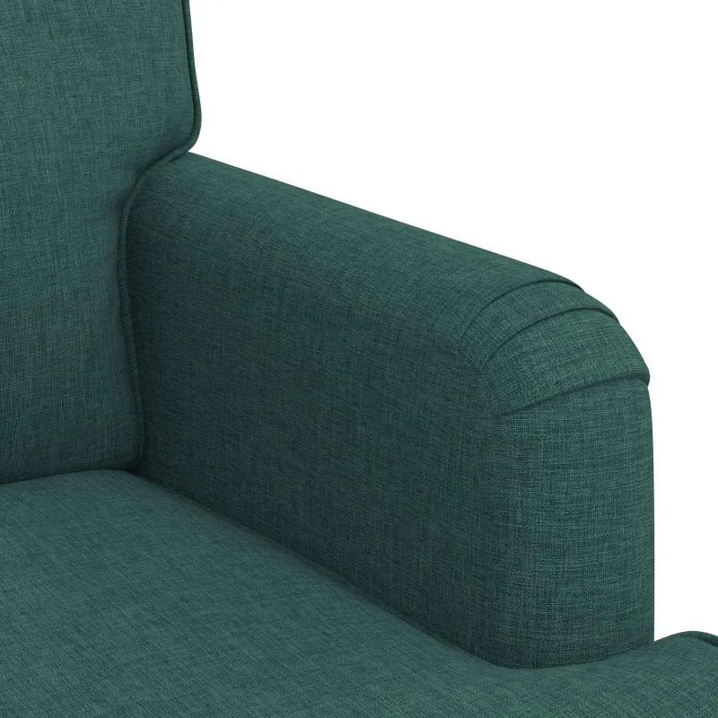 Sofos komplektas 2 pcs Tamsiai žalia 144 x 80 x 85 cm audinys