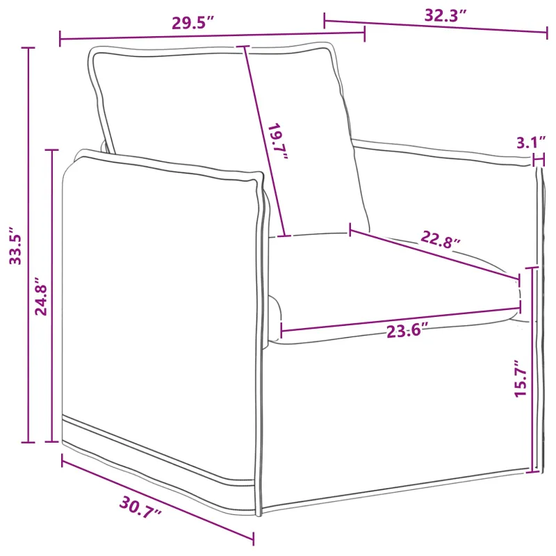 Sofos komplektas 2 pcs Tamsiai pilka 136 x 82 x 85 cm Audinys