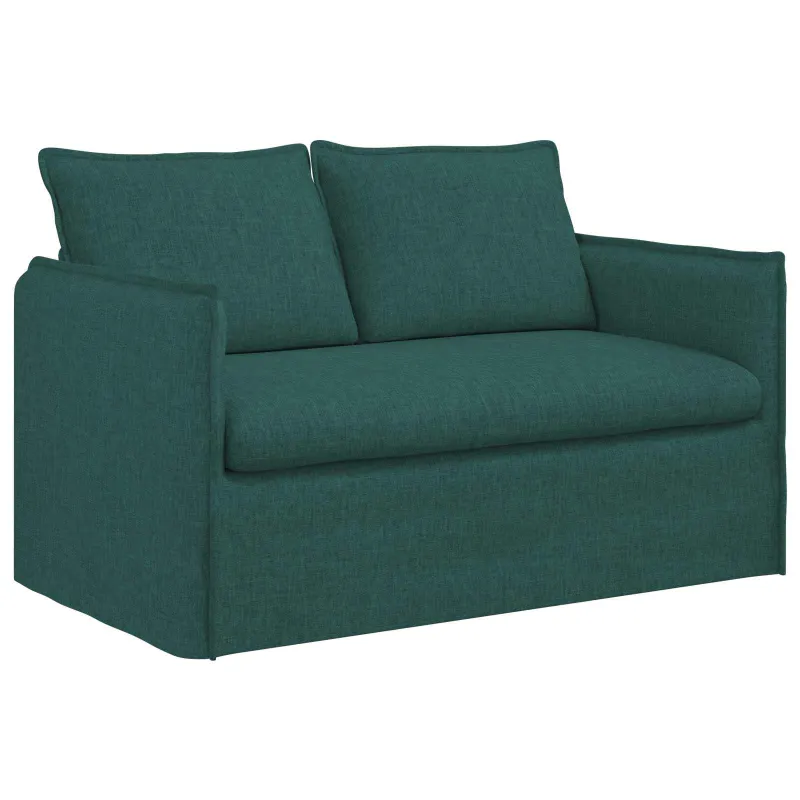Sofos komplektas 2 pcs Tamsiai žalia 136 x 82 x 85 cm Audinys