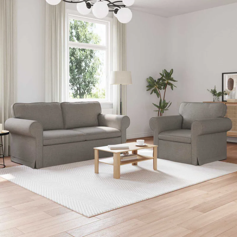 Sofos komplektas 2 pcs Tortora 175 x 82 x 80 cm audinys