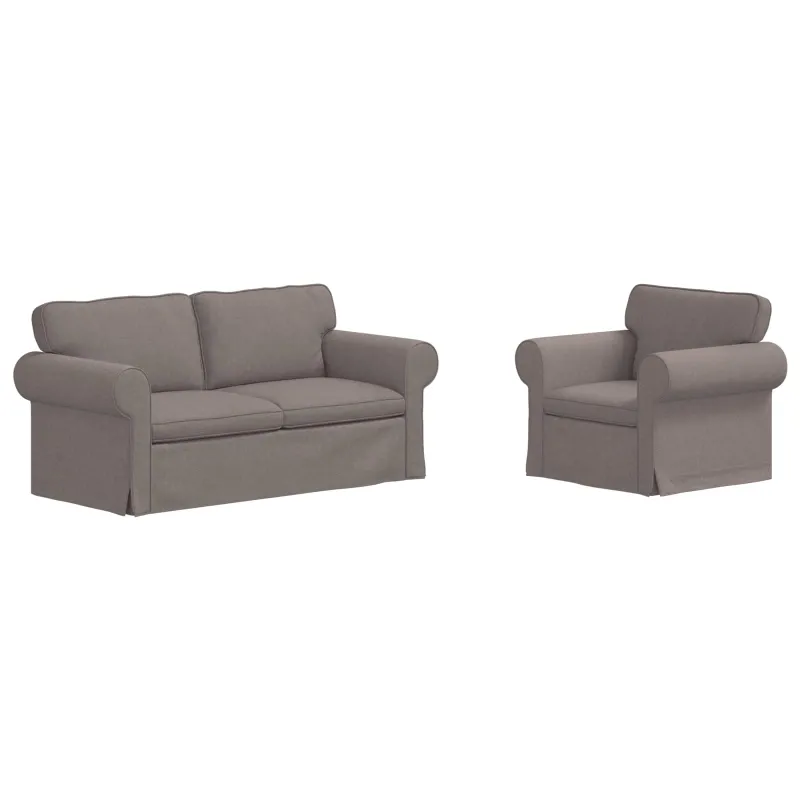 Sofos komplektas 2 pcs Tortora 175 x 82 x 80 cm audinys