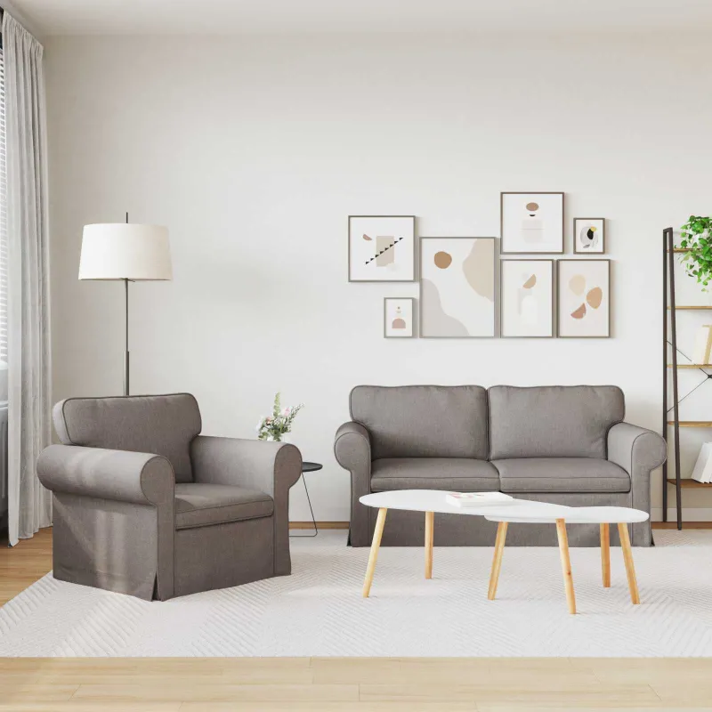 Sofos komplektas 2 pcs Tortora 175 x 82 x 80 cm audinys