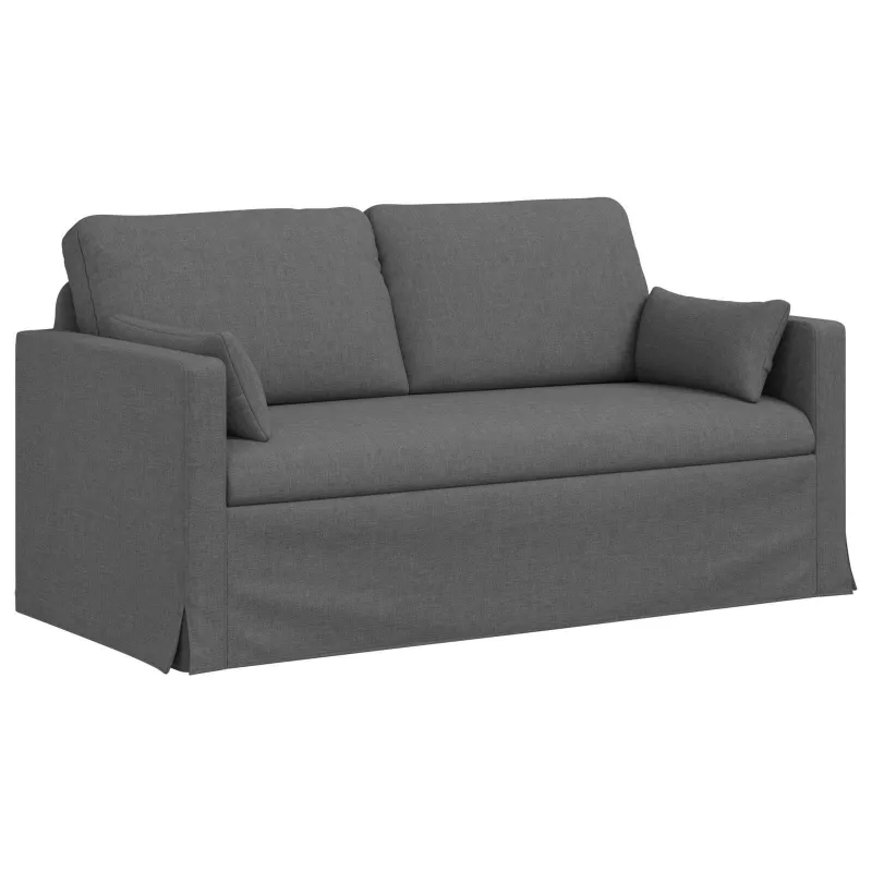 Sofos komplektas 2 pcs Tamsiai pilka 158 x 78 x 80 cm audinys