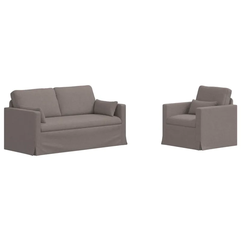 Sofos komplektas 2 pcs Tortora 158 x 78 x 80 cm audinys