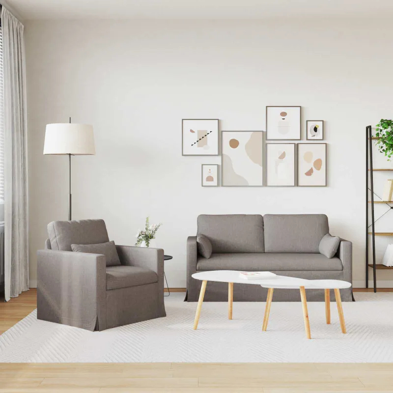 Sofos komplektas 2 pcs Tortora 158 x 78 x 80 cm audinys