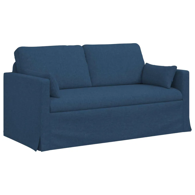 Sofos komplektas 2 pcs Mėlyna 158 x 78 x 80 cm audinys