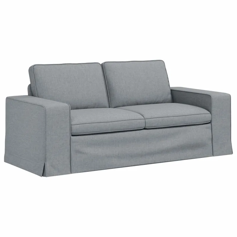 Sofos komplektas 2 pcs Šviesiai pilka 182 x 80 x 82 cm audinys