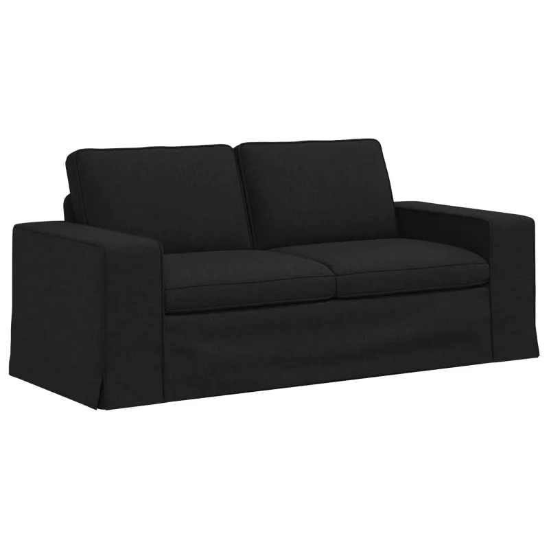 Sofos komplektas 2 pcs Juoda 182 x 80 x 82 cm audinys