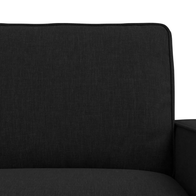 Sofos komplektas 2 pcs Juoda 182 x 80 x 82 cm audinys