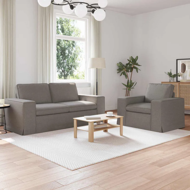 Sofos komplektas 2 pcs Tortora 182 x 80 x 82 cm audinys