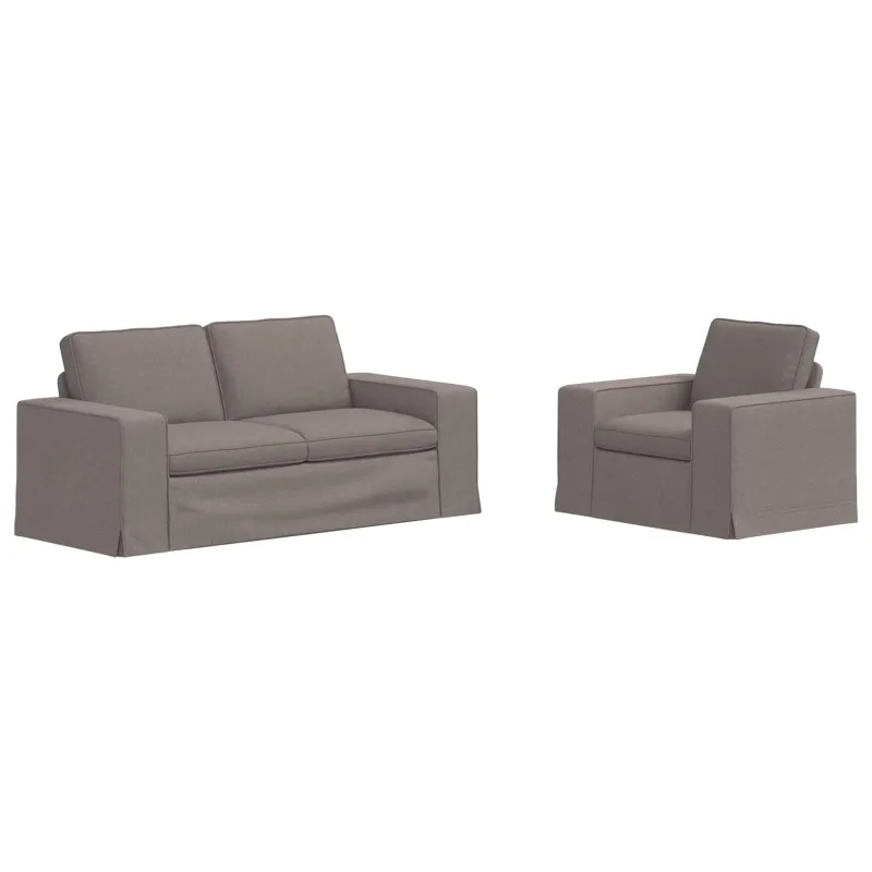 Sofos komplektas 2 pcs Tortora 182 x 80 x 82 cm audinys
