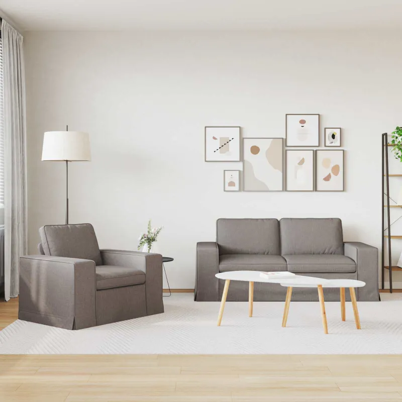 Sofos komplektas 2 pcs Tortora 182 x 80 x 82 cm audinys