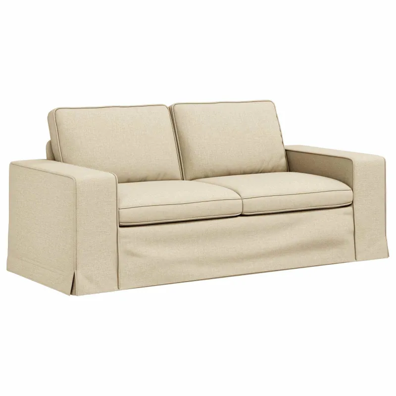 Sofos komplektas 2 pcs Kreminė 182 x 80 x 82 cm audinys