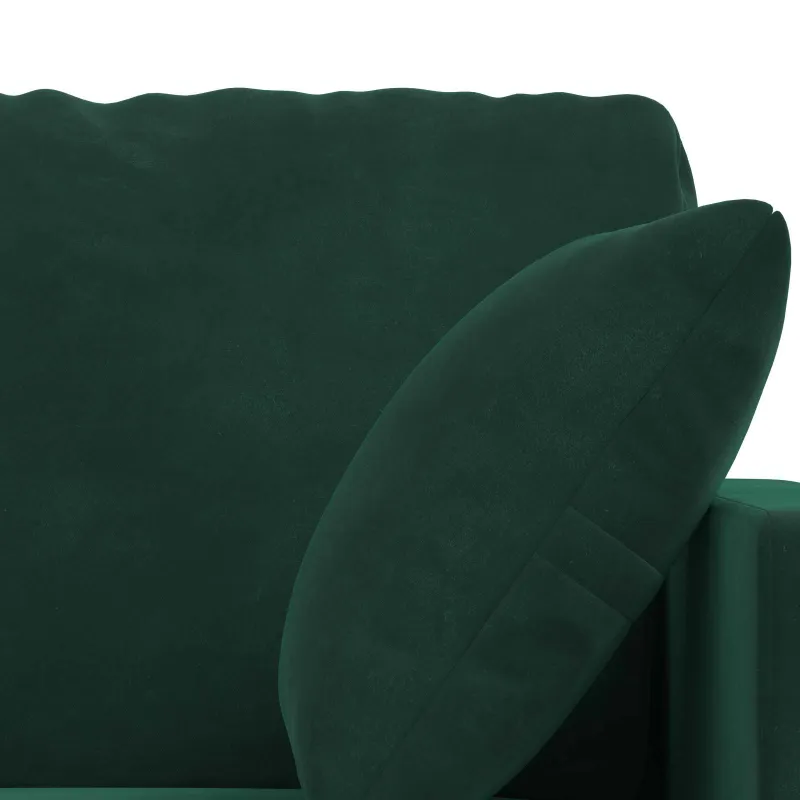 Sofos komplektas 2 pcs Tamsiai žalia 158 x 78 x 80 cm Aksomas