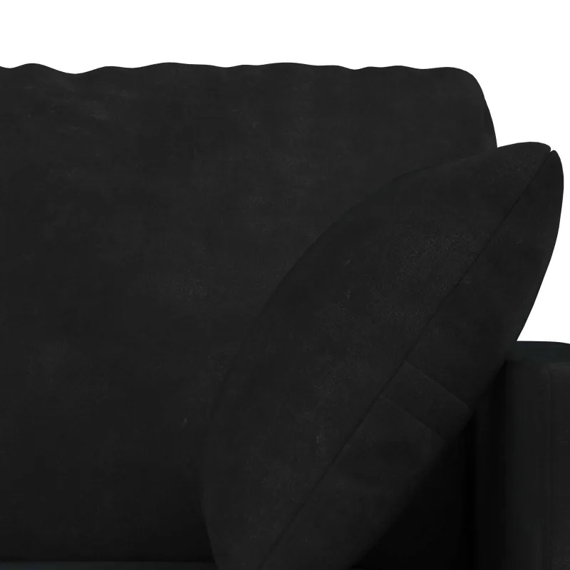 Sofos komplektas 2 pcs Juoda 158 x 78 x 80 cm Aksomas
