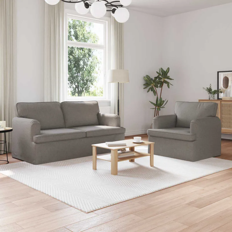 Sofos komplektas 2 pcs Tortora 162 x 80 x 85 cm audinys