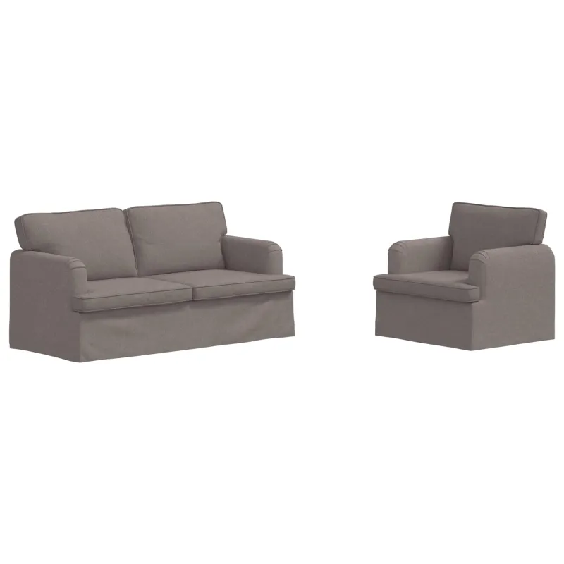 Sofos komplektas 2 pcs Tortora 162 x 80 x 85 cm audinys