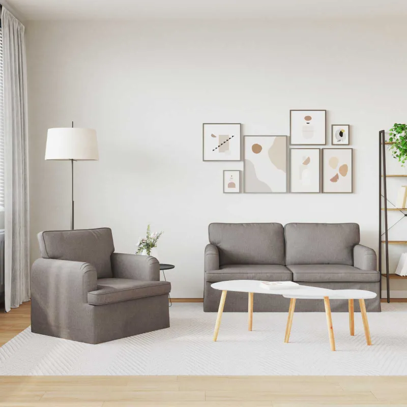 Sofos komplektas 2 pcs Tortora 162 x 80 x 85 cm audinys