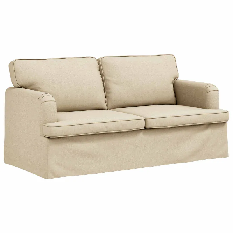 Sofos komplektas 2 pcs Kreminė 162 x 80 x 85 cm audinys