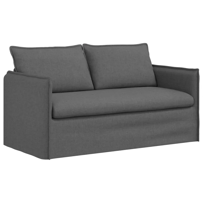 Sofos komplektas 2 pcs Tamsiai pilka 156 x 82 x 85 cm Audinys