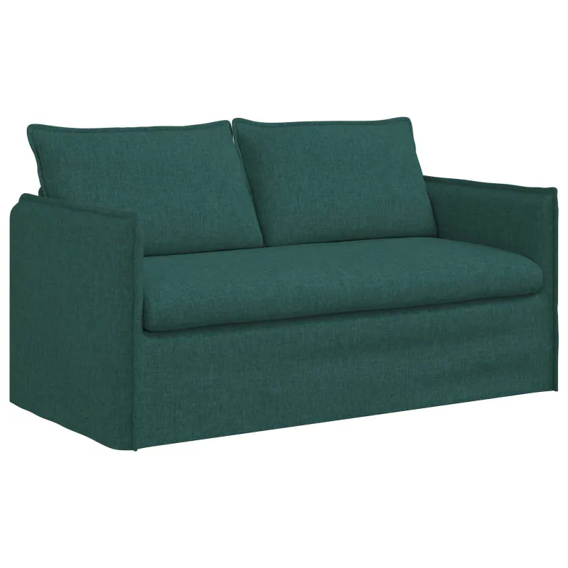 Sofos komplektas 2 pcs Tamsiai žalia 156 x 82 x 85 cm Audinys