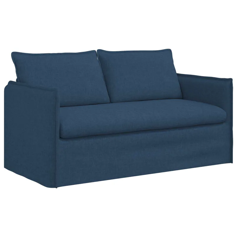 Sofos komplektas 2 pcs Mėlyna 156 x 82 x 85 cm Audinys