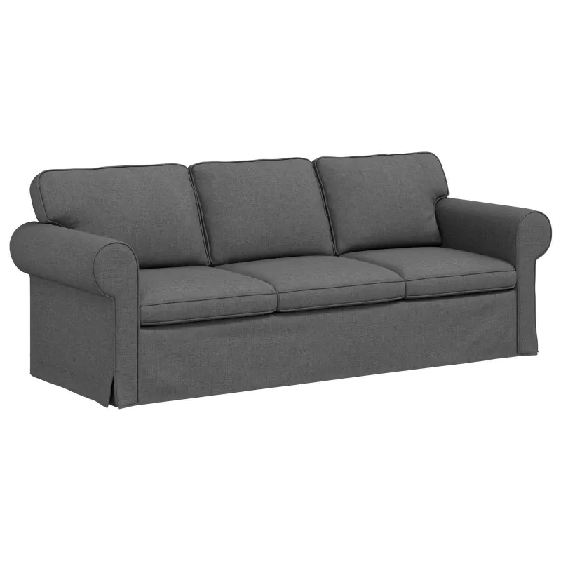Sofos komplektas 2 pcs Tamsiai pilka 215 x 82 x 80 cm audinys