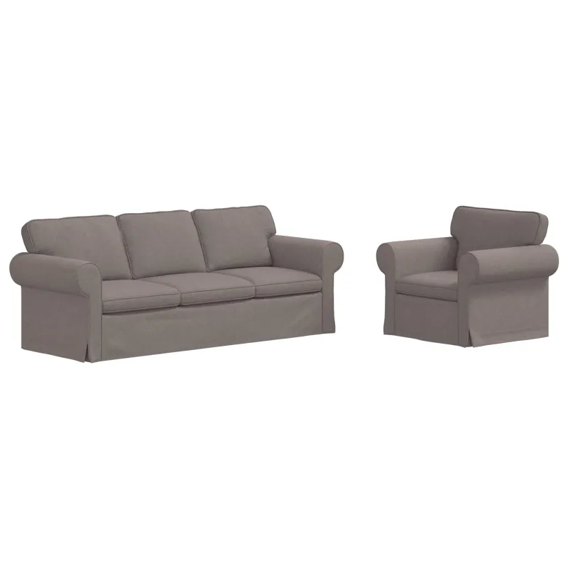 Sofos komplektas 2 pcs Tortora 215 x 82 x 80 cm audinys