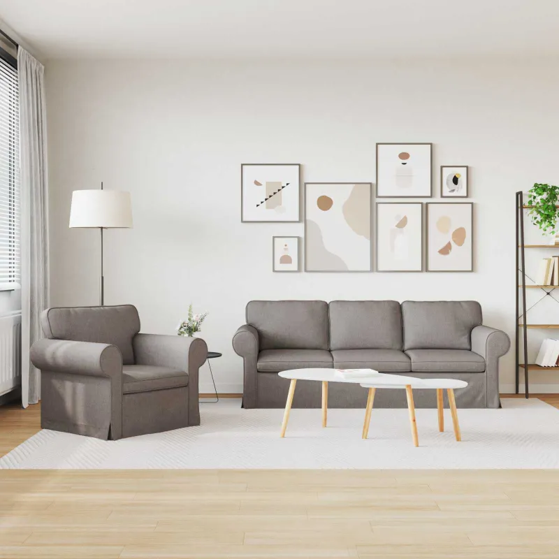 Sofos komplektas 2 pcs Tortora 215 x 82 x 80 cm audinys