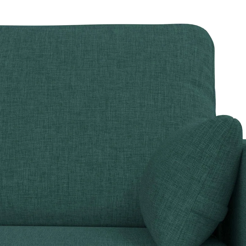 Sofos komplektas 2 pcs Tamsiai žalia 198 x 78 x 80 cm audinys