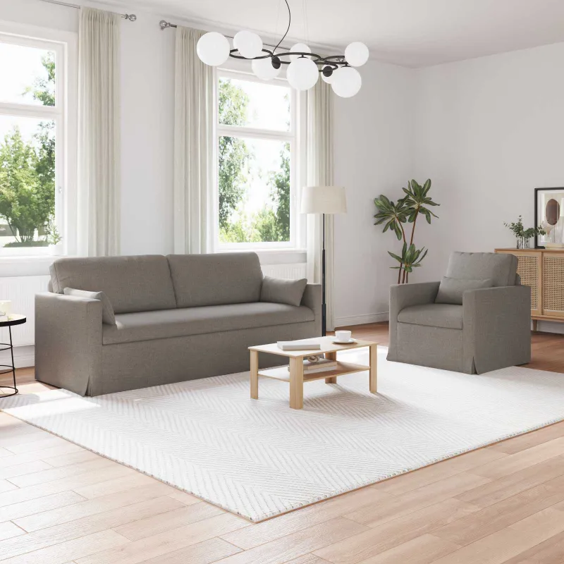 Sofos komplektas 2 pcs Tortora 198 x 78 x 80 cm audinys