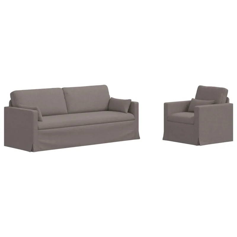 Sofos komplektas 2 pcs Tortora 198 x 78 x 80 cm audinys