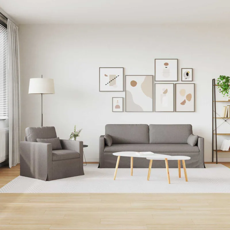 Sofos komplektas 2 pcs Tortora 198 x 78 x 80 cm audinys