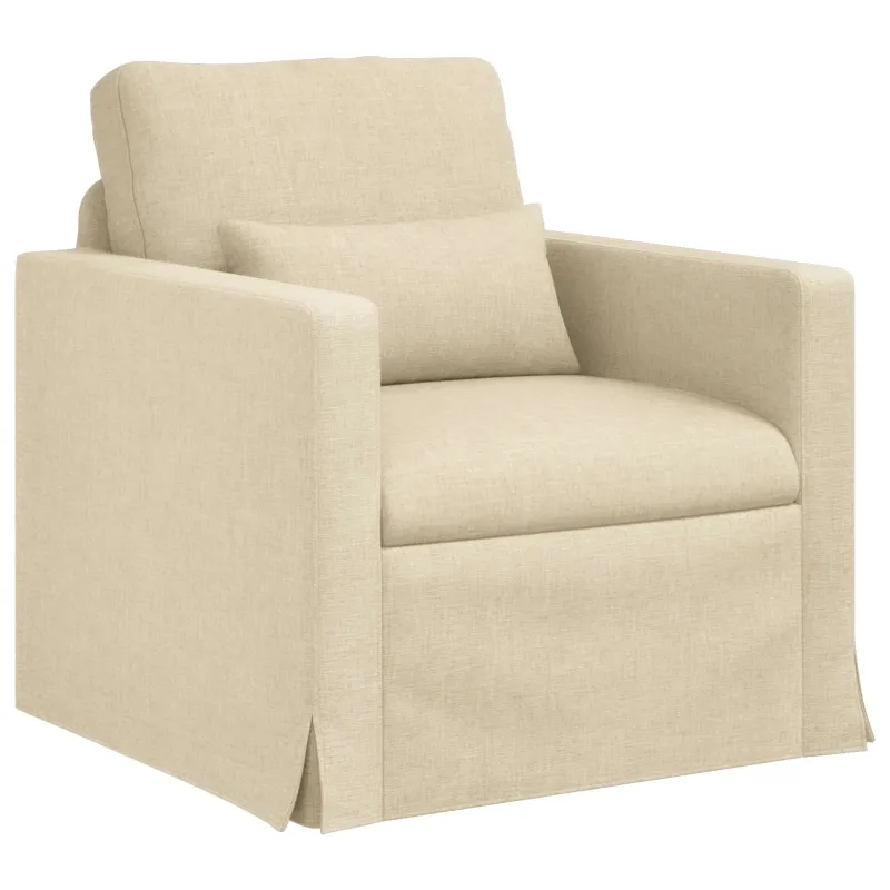 Sofos komplektas 2 pcs Kreminė 198 x 78 x 80 cm audinys