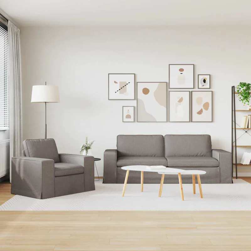 Sofos komplektas 2 pcs Tortora 222 x 80 x 82 cm audinys