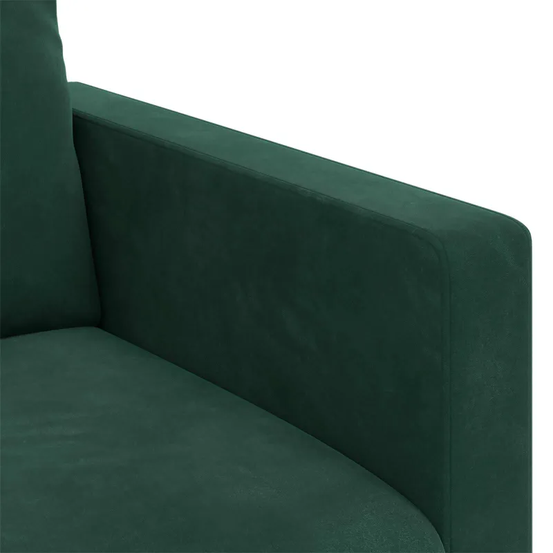 Sofos komplektas 2 pcs Tamsiai žalia 198 x 78 x 80 cm Aksomas