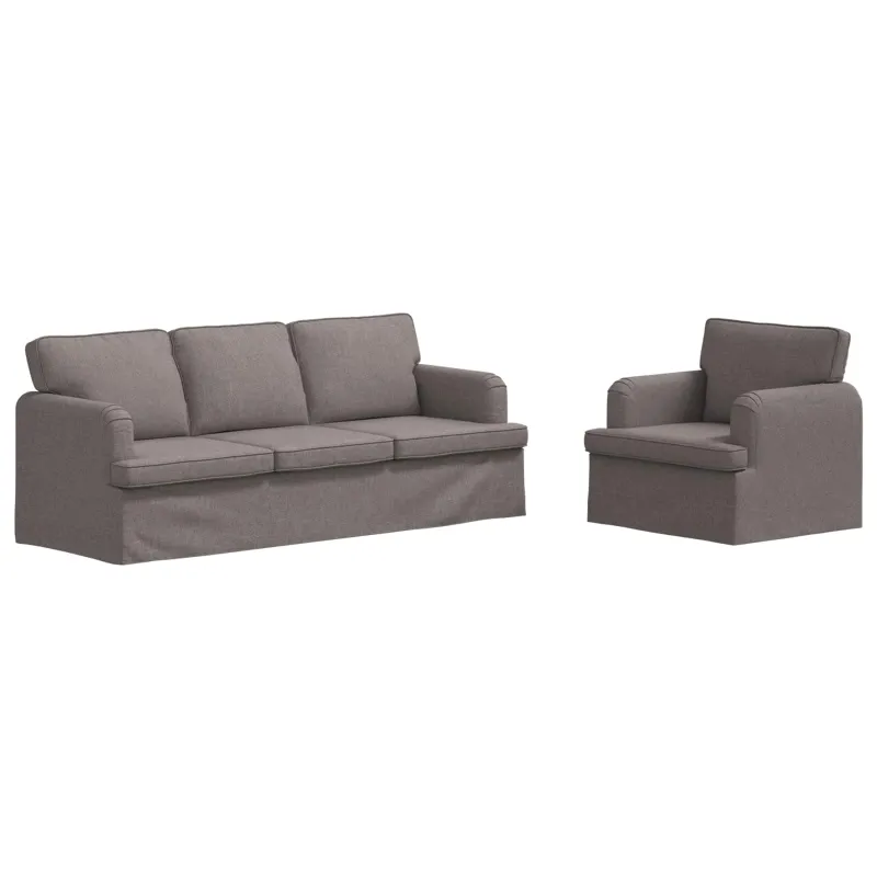 Sofos komplektas 2 pcs Tortora 201 x 80 x 85 cm audinys