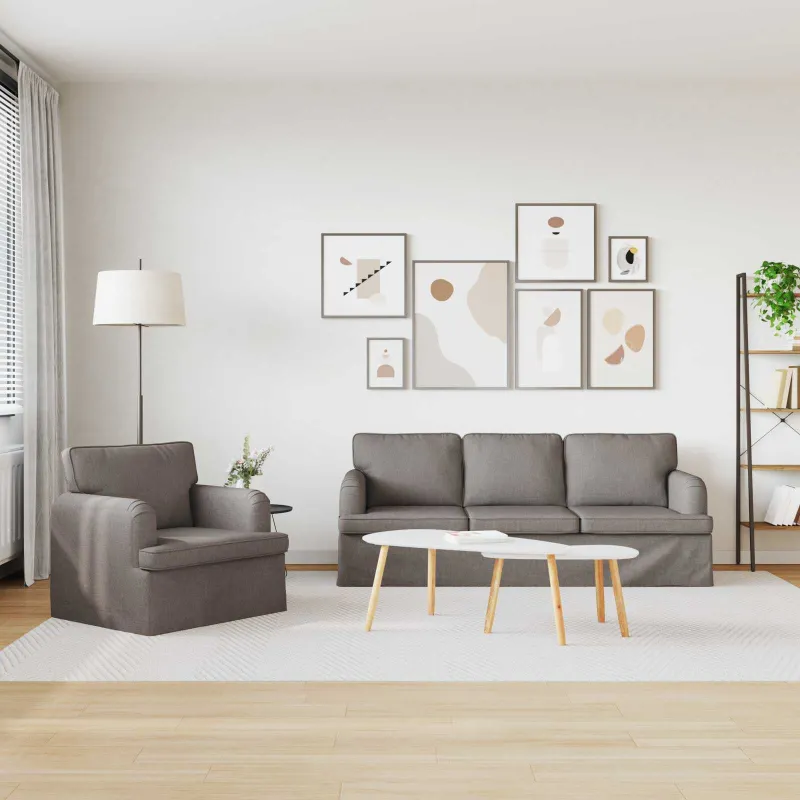 Sofos komplektas 2 pcs Tortora 201 x 80 x 85 cm audinys