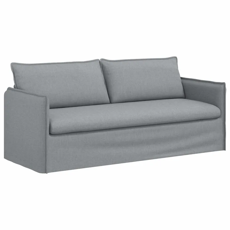 Sofos komplektas 2 pcs Šviesiai pilka 196 x 82 x 85 cm Audinys