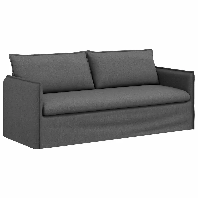 Sofos komplektas 2 pcs Tamsiai pilka 196 x 82 x 85 cm Audinys