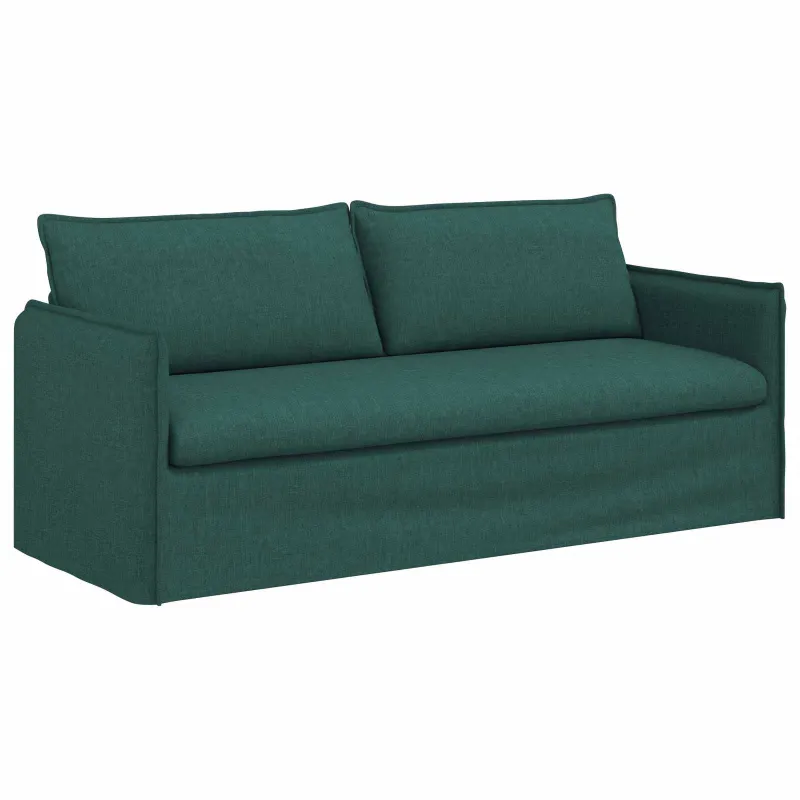 Sofos komplektas 2 pcs Tamsiai žalia 196 x 82 x 85 cm Audinys