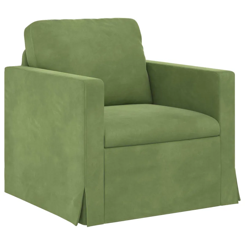 Sofos komplektas 2 pcs Šviesiai žalia 228 x 78 x 80 cm Aksomas